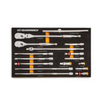 GEARWRENCH 86522 1/2 in. 90T Ratchet and Drive Tool Set with EVA Foam Tray (16-Piece)