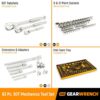 GEARWRENCH 86529 90T 1/4 in., 3/8 in., 1/2 in. 90T SAE/MM Mechanics Tool Set with EVA Foam Tray (83-Pieces)
