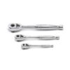 GEARWRENCH 81310 1/4 in., 3/8 in. and 1/2 in. Drive 45-Tooth Quick Release Teardrop Ratchet Set (3-Piece)