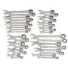 GEARWRENCH 85034 SAE/Metric 72-Tooth Standard and Stubby Combination Ratcheting Wrench Set (34-Piece)