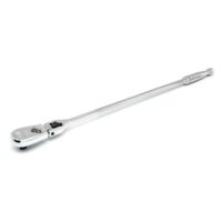 GEARWRENCH 81363T 1/2 in. Drive 90-Tooth Locking Flex Head Teardrop Ratchet with 24 in. Handle