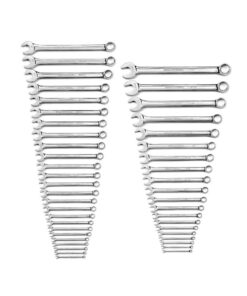 GEARWRENCH 81919 12-Point SAE/Metric Long Pattern Combination Wrench Set (44-Piece)