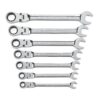 GEARWRENCH 9700 SAE Flex Combination Ratcheting Wrench Set (7-Piece)