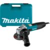 Makita GA4030K 6 Amp Corded 4 in. Lightweight Angle Grinder with Grinding Wheel, Wheel Guard Side Handle Hard Case