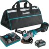 Makita GAG11M1 40V max XGT Brushless Cordless 5 in. X-LOCK Angle Grinder Kit, with Electric Brake, AWS Capable (4.0Ah)