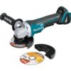 Makita XAG11Z 18V LXT Lithium-Ion Brushless Cordless 4-1/2 in./5 in. Paddle Switch Cut-Off/Angle Grinder (Tool-Only)