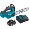 Makita XCU10SM1 LXT 12 in. 18V Lithium-Ion Brushless Top Handle Electric Battery Chainsaw Kit (4.0 Ah)