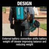 Makita CBU01Z 36V 157 mph 622 CFM ConnectX Cordless Brushless Blower, Connector Cable (Tool Only)