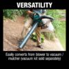 Makita XBU04Z 120 MPH 473 CFM LXT 18V X2 (36V) Commercial Lithium-Ion Brushless Cordless Leaf Blower (Tool-Only)