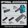 Makita XBU04ZV 120 MPH 473 CFM LXT 18V X2 (36V) Lithium-Ion Brushless Cordless Leaf Blower with Vacuum Attachment Kit (Tool-Only)