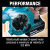 Makita XBU06Z 152 MPH 113 CFM LXT 18V Lithium-Ion Cordless Floor Leaf Blower (Tool-only)