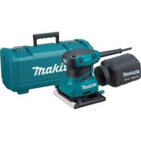 Makita BO4556K 2 Amp Corded 1/4 Sheet Finishing Sander with 60G Paper, 100G Paper, 150G Paper, Dust Bag, Punch Plate, Hard Case