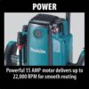 Makita RP1800 15-Amp 3-1/4 HP Corded Plunge Router Makita RP1800 15-Amp 3-1/4 HP Corded Plunge Router