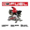 Milwaukee 2733-20 M18 FUEL 18V Lithium-Ion Brushless Cordless 7-1/4 in. Dual Bevel Sliding Compound Miter Saw (Tool-Only)