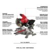 Milwaukee 2733-20 M18 FUEL 18V Lithium-Ion Brushless Cordless 7-1/4 in. Dual Bevel Sliding Compound Miter Saw (Tool-Only)