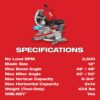 Milwaukee 2739-20 M18 FUEL 18V Lithium-Ion Brushless Cordless 12 in. Dual Bevel Sliding Compound Miter Saw (Tool-Only)