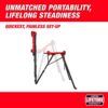 Milwaukee 48-22-8690 1/8 in. to 6 in. Portable Leveling Tripod Chain Vise Stand