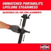 Milwaukee 48-22-8690 1/8 in. to 6 in. Portable Leveling Tripod Chain Vise Stand
