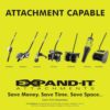 RYOBI RYSWPRUB Expand-It Rubber Sweeper Attachment
