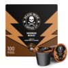 Death Wish Coffee - Single Serve Pods - Dark Roast Coffee Pods - Made with USDA Certified Organic - Extra Kick of Caffeine (Medium Roast, 100 Count) - 1