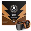 Death Wish Coffee Co. Medium Roast Single Serve Pods - Extra Kick of Caffeine - Lighter Blend of Bold Arabica & Robusta Beans - USDA Organic Bold Full Body Roast for a Day Lift (50 Count) - 1