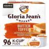 Gloria Jean's Butter Toffee, Keurig Single-Serve K-Cup Pods, Medium Roast Coffee, 96 Count (4 Packs of 24)