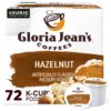 Gloria Jean's Hazelnut Keurig Single-Serve K-Cup Pods, Medium Roast Coffee, 72 Count (6 Packs of 12)