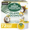 Green Mountain Coffee Roasters Island Coconut, Keurig Single-Serve K-Cup Pod, Flavored Light Roast Coffee Pods, 72 Count