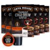 JAVA HOUSE Cold Brew Coffee, Dark Roast Coffee Concentrate Liquid Pods - 1.35 Fluid Ounces (6 count liquid pods per box)