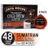 Java House Cold Brew Coffee Concentrate Single Serve Liquid Pods, Sumatran, 1.35 Fl Oz (Pack of 48)