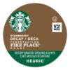 Starbucks K-Cup Coffee Pods Medium Roast Coffee Decaf Pike Place Roast 100% Arabica 4 boxes (96 pods total)