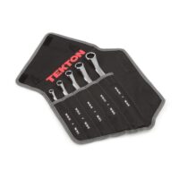 TEKTON WBE23505 45-Degree Offset Box End Wrench Set, 5-Piece (1/4-13/16 in.) - Pouch