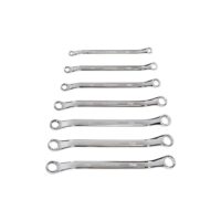 TEKTON WBE24007 45° Offset Box End Wrench Set, 7-Piece (6-19 mm)