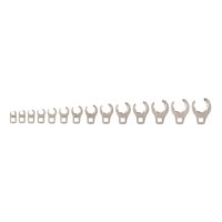 TEKTON WCF90121 5/16 - 1-1/16 in. 3/8 in. Drive 6-Point Flare Nut Crowfoot Wrench Set (14-Piece)