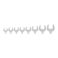 TEKTON WCF90504 1/2 in. Drive Crowfoot Wrench Set, 8-Piece (27 mm - 50 mm)