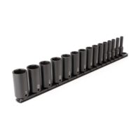 TEKTON SID91105 3/8 in. Drive Deep 6-Point Impact Socket Set, 15-Piece (1/4 in. - 1 in.)