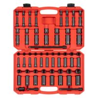 TEKTON SID91406 3/8 in. Drive 12-Point Impact Socket Set (72-Piece) (1/4 - 1 in., 6 - 24 mm)