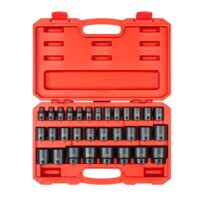 TEKTON SID92327 1/2 in. Drive 6-Point Impact Socket Set, 31-Piece (8 mm - 38 mm)