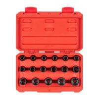 TEKTON SID92338 1/2 in. Drive 12-Point Impact Socket Set, (17-Piece) (8-24 mm)