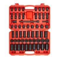 TEKTON SID92401 1/2 in. Drive 6-Point Impact Socket Set, 57-Piece (10 mm - 36 mm)