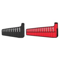 TEKTON WAE92302 3/8 - 1 in., 10 - 27 mm Angle Head Open End Wrench Set with Pouch (27-Piece)