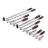 TEKTON SDR99006 1/4 in., 3/8 in., 1/2 in. Drive Comfort Grip Ratchet and Breaker Bar Set (12-Piece)