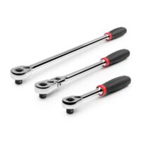TEKTON SRH99116 3/8 in. Drive Quick-Release Comfort Grip Ratchet Set (3-Piece)