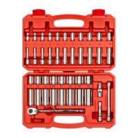 TEKTON SKT15201 3/8 in. Drive 6-Point Socket and Ratchet Set, 43-Piece (6-24 mm)