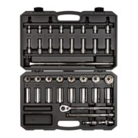 TEKTON SKT25101 1/2 Inch Drive 6-Point Socket & Ratchet Set, 38-Piece (3/8 - 1-5/16 in.)
