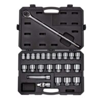 TEKTON SKT35104 3/4 in. Drive 6-Point Socket and Ratchet Set 3/4 in. to 2 in. (25-Piece)