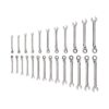 TEKTON WRC94004 25-Piece (1/4-3/4 in., 6-19 mm) Reversible 12-Point Ratcheting Combination Wrench Set