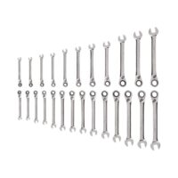 TEKTON WRC94004 25-Piece (1/4-3/4 in., 6-19 mm) Reversible 12-Point Ratcheting Combination Wrench Set