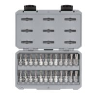 TEKTON SHB91307 3/8 in. Drive Torx and Tamper-Resistant Torx Bit Socket Set (24-Piece)