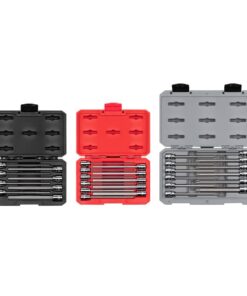 TEKTON SHB91900 3/8 in. Drive Long Hex and Torx Bit Socket Set (1/8-3/8 in., 3-10 mm, T10-T60) (31-Piece)